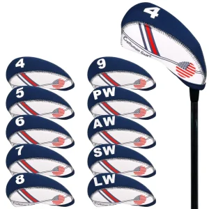 Custom Golf Neoprene Golf Club Head Cover Wedge Iron Protective Headcover