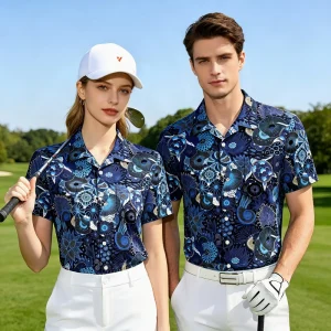 Custom Golf Polo Shirt Men’s Performance Golf Shirt Moisture Wicking Golf Clothes OEM Manufacturer