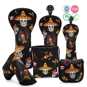 Custom Golf Putter Headcover Manufacturer PU Leather Bulk Production With Embroidery Logo For Pro Shops Brand Distributors