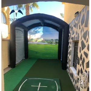 Custom Golf Simulator Enclosure Indoor Outdoor Golf Simulator with Impact Screen Golf Practice Cage Tent Hitting Net