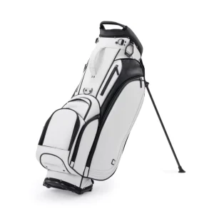 Custom Golf Stand Bag Waterproof 6 Way PU Leather Lightweight