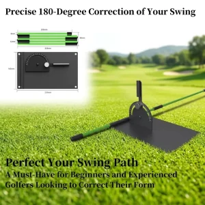 Custom Golf Swing Correction Training Aid Kit Metal Swing Corrector Matching Foldable Alignment Stick Portable Golf Practice