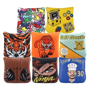 Custom Head Cover Large Mallet Putter Cover Luxury Golf Accessories Gift Club Golf Headcovers
