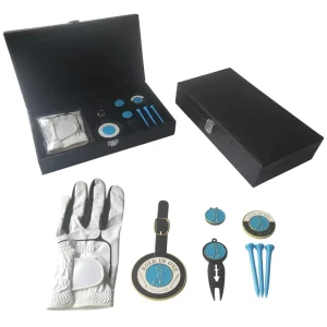 Custom High Performance Golf Balls Golf Towel Markers Tee Gift Set Box Golf Gift Set