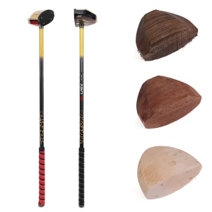 Custom High Quality Park Golf Club Head Maple Ebony Macassar Ebony Wood CNC Machined Various Models Available for Park Golf