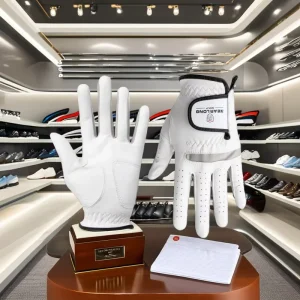 Custom Knit Left Hand Golf Gloves Plastic All Fingers City themed Guangdong Black Sport PU Men Outdoor Cycling Golf Grip CN GUA