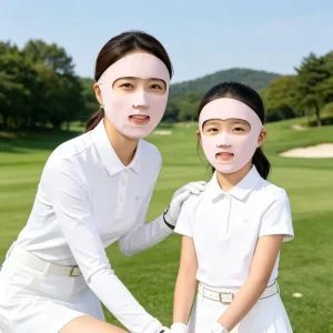 Custom LOGO UPF50+ Family Matching Cooling Breathable Golf UV Face Mask for Summer Outdoor Sports