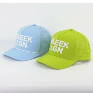 Custom Laser Cut Baseball Cap High Quality 5 Panel Sport Hat Waterproof 100% Polyester Featuring Gorras Embroidery