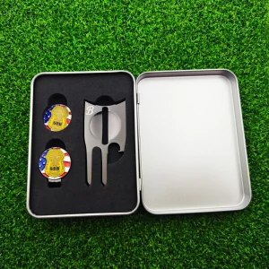 Custom Light and Portable Factory Engraved Cartoon Hat Clip Golf
