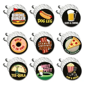 Custom Light and Portable Golf Ball Marker Custom Logo Golf Ball Marker Gift Set Ball Marker