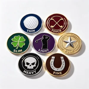 Custom Light and Portable Golf Ball Marker Hat Clip Gold Ball Markers Golf Hat Clip Ball Marker