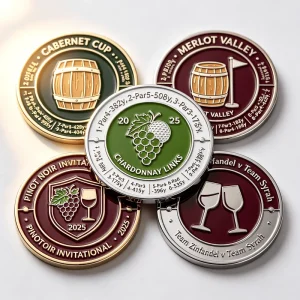 Custom Light and Portable Metal Golf Ball Marker Poker Chip Big Golf Ball Marker Personalized Golf Ball Marker