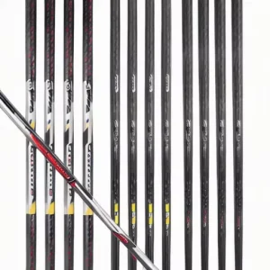 Custom Lightweight Carbon Fiber Putter Golf Shafts PU Rubber Grip Waterproof Portable Black Ambidextrous Headcover Wedge Flex