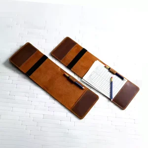 Custom Lightweight Golf Yardage Book Cover PU Leather Golf Scorecard Holder