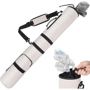 Custom Lightweight Zippered Sunday Travel Golf Bag Carry 6 Clubs Foldable with Shoulder Strap