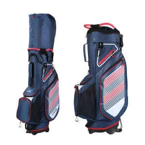 Custom Logo 14 Way Divider Waterproof Durable Golf Push Cart Bag Backpack Strap Portable Carry Bag for Men