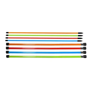 Custom Logo 2 Pcs Pack Golf Practice Alignment Sticks Golf Swing Trainer Golf Direction Indicator Pole Training Aid