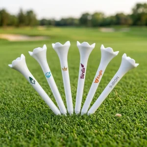 Custom Logo 3 1 4 Inch 4 Prong Plastic Golf Tees Multi Color Tees De Golf for Tournament Training Gift