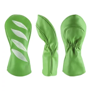 Custom Logo 3-Piece PU Leather Golf Driver and Wood Club Head Covers
