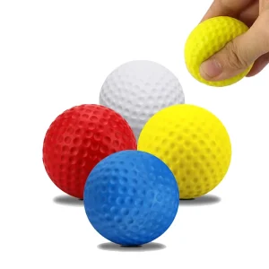 Custom Logo 6PCS Pu Foam Balls Indoor Outdoor Training Practice Golf Golfer Aids Sports Custom Shape Print Logo