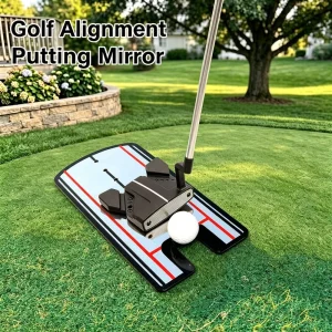 Custom Logo Acrylic Golf Putting Mirror Eye Line Alignment Training Aid Portable Indoor Outdoor Putting Trainer