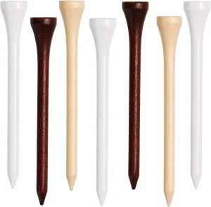 Custom Logo Bamboo Golf Tees Durable 70mm/83mm OEM Custom Packaging