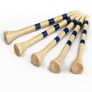 Custom Logo Biodegradable Bamboo Golf Tees 45/70/83mm Sizes for Training