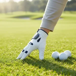 Custom Logo Breathable Lightweight PU Golf Gloves for Left or Right Hand Use