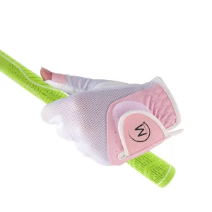 Custom Logo Breathable PU Leather Golf Gloves Bare Finger Women Gloves