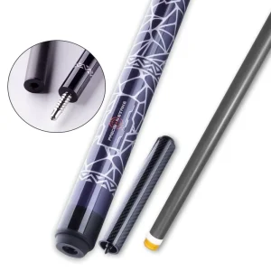 Custom Logo Carbon Fiber Jump Cue with Carbon Fiber Shaft Stainless Steel Joint 2-Piece for Pool Snooker Billiard 147cm