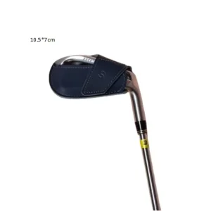 Custom Logo Classic Back to Back Style Eco-friendly Synthetic Leather Golf Club Protector Headcover with Hook and Loop Velcro