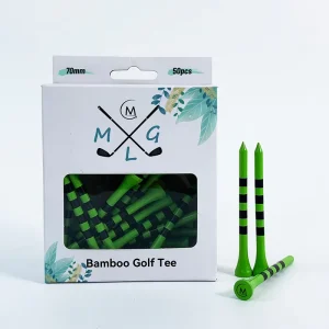 Custom Logo Color Durable Bamboo Wooden Golf Tees