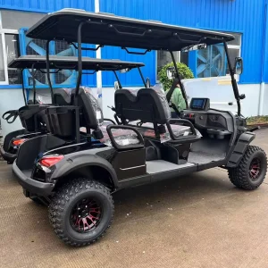 Custom Logo Color Energy Saving Quiet Operation 4 Seater Battery Powered Electric Golf Cart for Hotel Resort and Golf Course