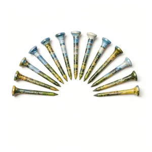 Custom Logo Durable Eco Friendly Plastic Golf Tees 54mm 2 1 8 Inch with Custom Packaging and Factory Direct Price