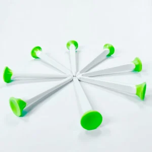 Custom Logo Durable Golf Tees Reusable Recycled 3.15″ Plastic Golf Tees of Green Color