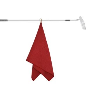 Custom Logo Eco Friendly Durable Microfiber Golf Towel Carabiner Clip Quick Dry Golf Club Cleaning Towel for Golf