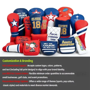 Custom Logo Elastic Waterproof Golf Club Headcover