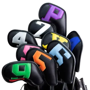 Custom Logo Embroidery Magnetic Golf Iron Headcover Fast Delivery Waterproof Club Covers Personalized Golf Head Cover