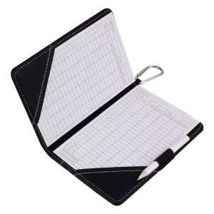 Custom Logo Faux Leather Score Card Holders Golf Scorecard Holder