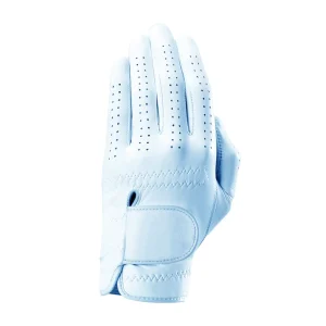 Custom Logo Genuine Cabretta Leather Men’s Golf Gloves with Stretch and Hook & Loop Closure
