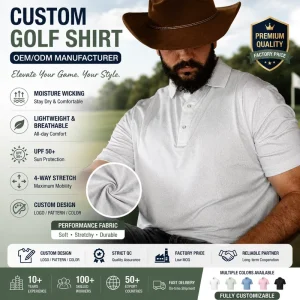 Custom Logo Golf Apparel Floral Full Print Polo Quick Dry Moisture Wicking Retro Recycled Pearl Snap Performance Golf Polo Shirt