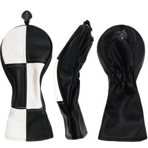 Custom Logo Golf Club Headcover OEM PU Leather Golf Driver 1 3 5 Fairway Woods Headcovers Durable and Fashionable