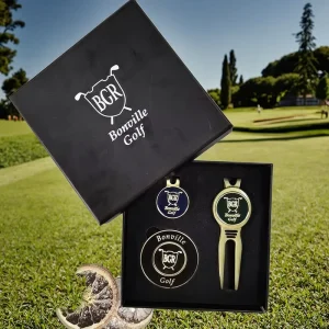Custom Logo Golf Gifts Set Box With Golf Divot Tools Golf Tees Ball Markers Golf Accessories