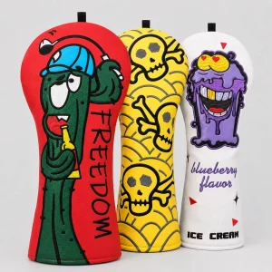 Custom Logo Golf Headcover Mallet Putter Club Cover Golf Head Covers Magnetic Closure Golf Accessories