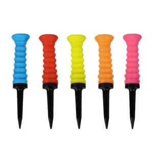 Custom Logo Golf Oem Professional Custom Logo 83 Mm Colorful Elastic Rubber Golf Tees