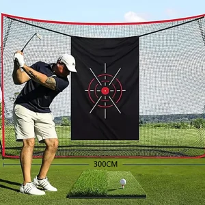 Custom Logo Golf Practice Net Indoor Outdoor Backyard Training Aids Swing Training Pitching Chipping Target Net