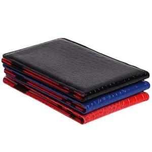 Custom Logo Golf Score Book Durable Waterproof PU Leather Golf Scorecard Holder Golf Score Counter Keeper Card Holder