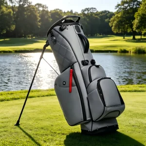 Custom Logo Golf Stand Bag 14 Divider Portable Lightweight Eco Friendly Waterproof Soft Leather Durable Golf Cart Bag