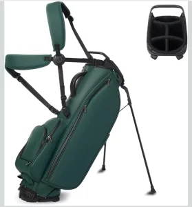 Custom Logo Large Capacity Golf Bag with Lightweight Fashion PU Leather Waterproof Dividers Portable Durable Feature