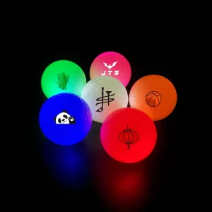 Custom Logo Led Golf Ball Glow in the Dark Golf Ball Luminous Golf Ball With Customized Packaging